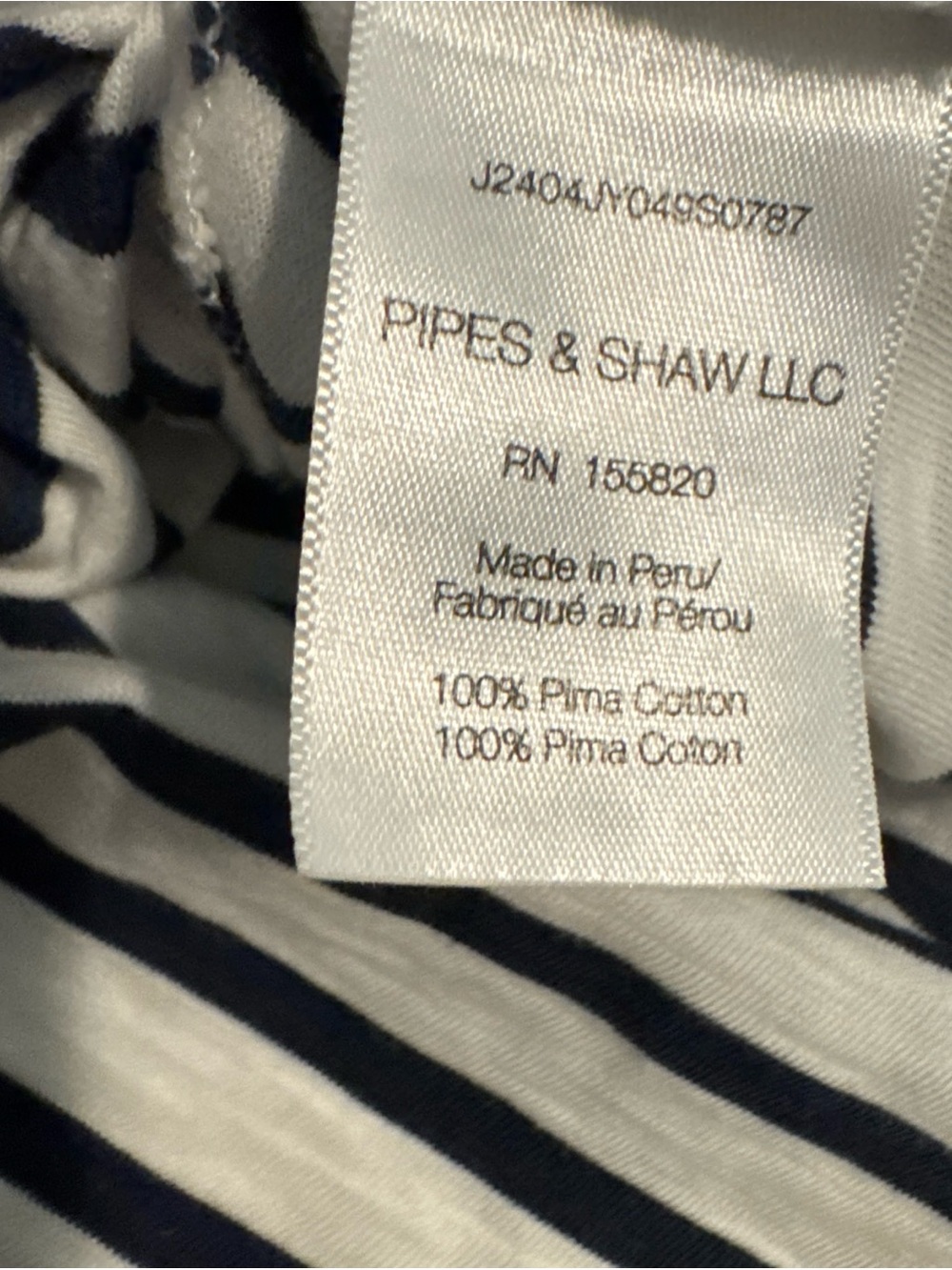Veronica Beard Netto Striped Cotton T-Shirt Off White Marine Stripe Womens L - Picture 11 of 13